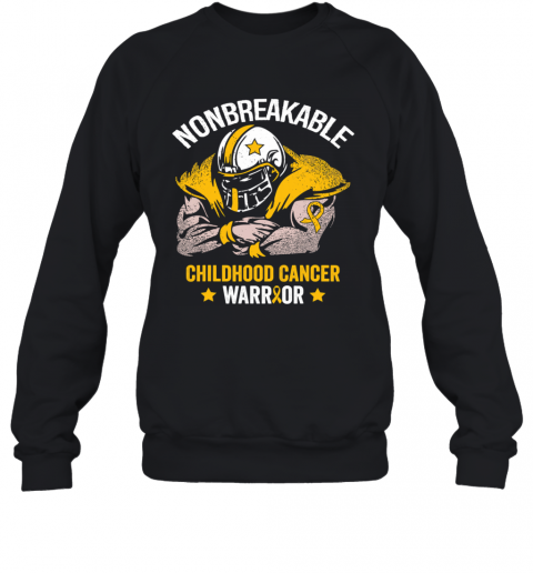 Nonbreakable Childhood Cancer Awareness Stars T-Shirt Unisex Sweatshirt