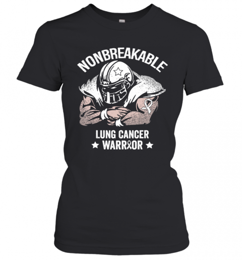 Nonbreakable Lung Cancer Awareness Stars T-Shirt Classic Women's T-shirt