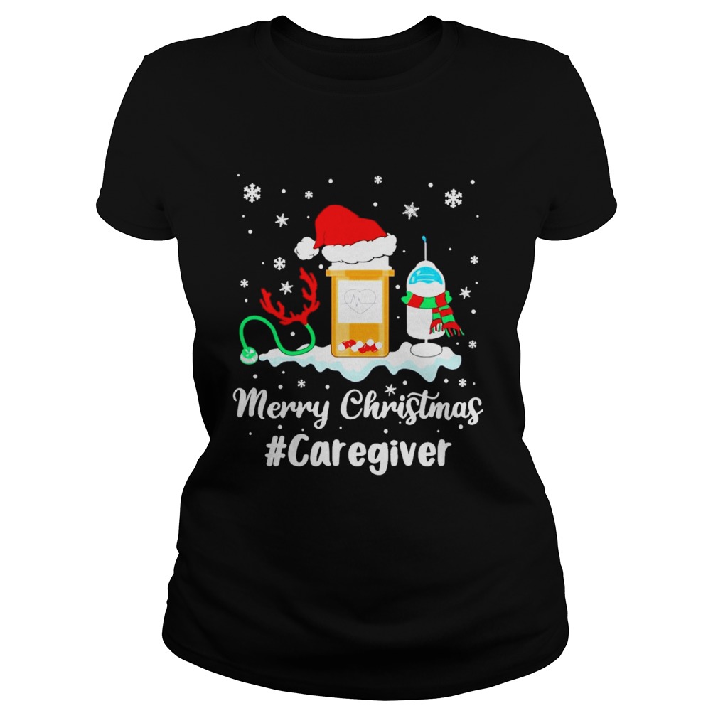 Nurse Santa Vaccine Merry Christmas Caregiver Crew Classic Ladies