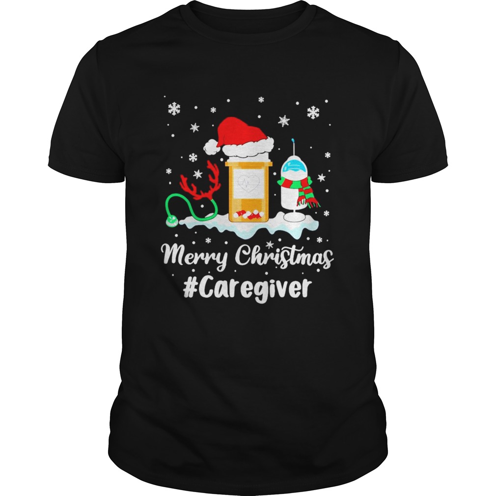 Nurse Santa Vaccine Merry Christmas Caregiver Crew shirt