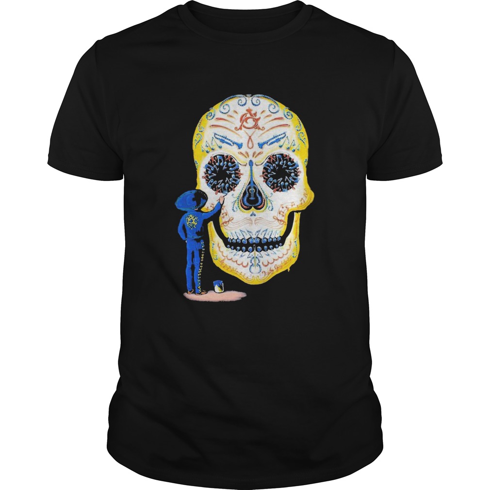 Painter Sugar Skull And Music shirt