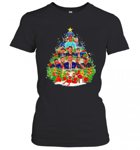 Paris Saint Germain Football Club Christmas Tree T-Shirt Classic Women's T-shirt