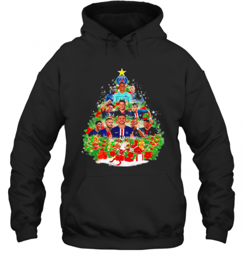Paris Saint Germain Football Club Christmas Tree T-Shirt Unisex Hoodie