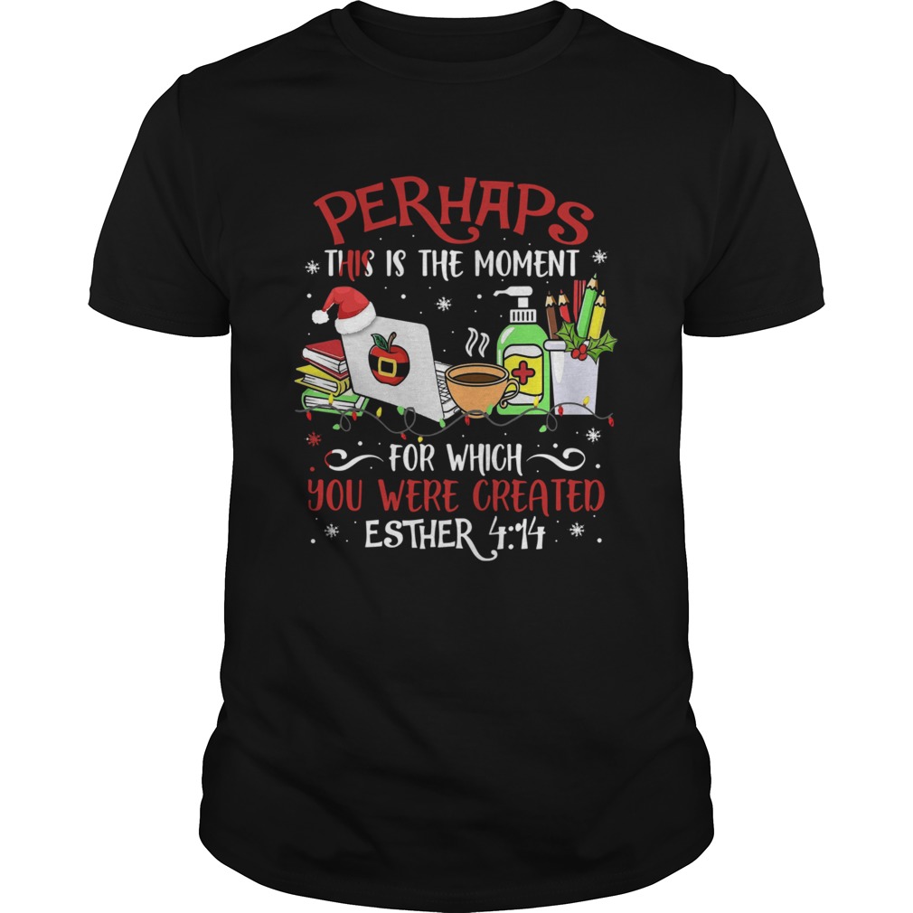 Perhaps This Is The Moment For Which You Were Created Esther Christmas shirt