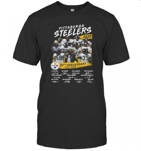 Pittsburgh Steelers 2020 87Th Anniversary 1933 2020 Signature T-Shirt