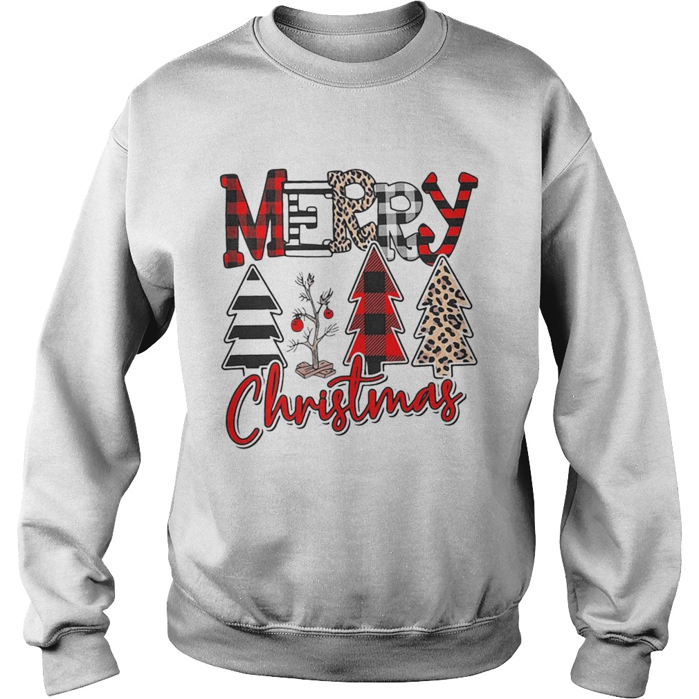 Plaid Merry Christmas Tree Sweatshirt