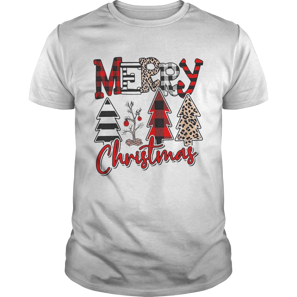 Plaid Merry Christmas Tree shirt