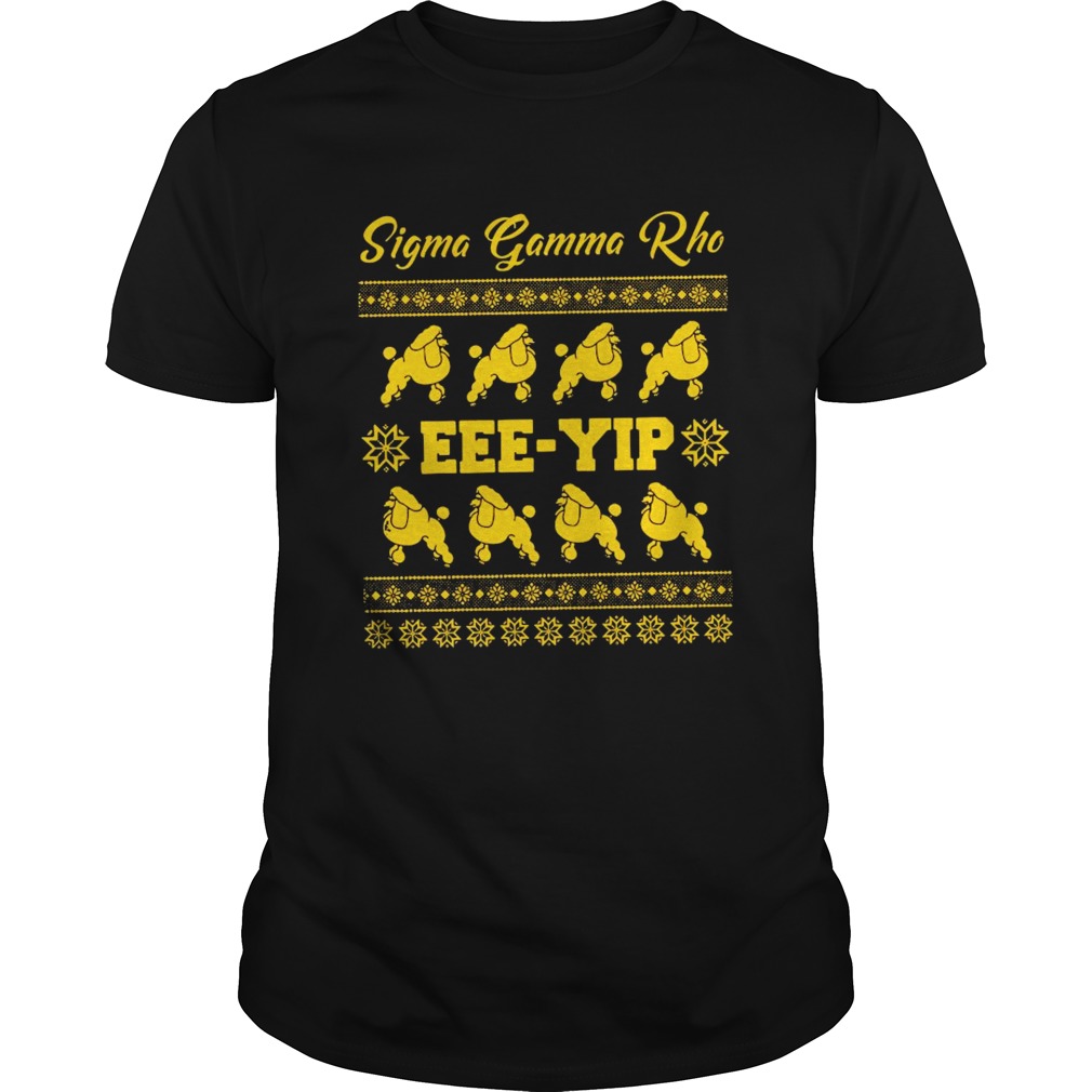 Poodle Sigma Gamma Rho EEEYIP Ugly Christmas shirt