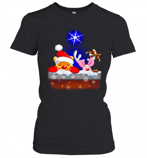 Pooh And Piglet Christmas T-Shirt Classic Women's T-shirt