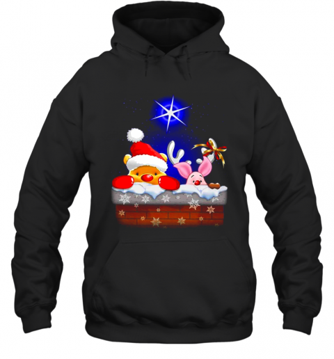 Pooh And Piglet Christmas T-Shirt Unisex Hoodie