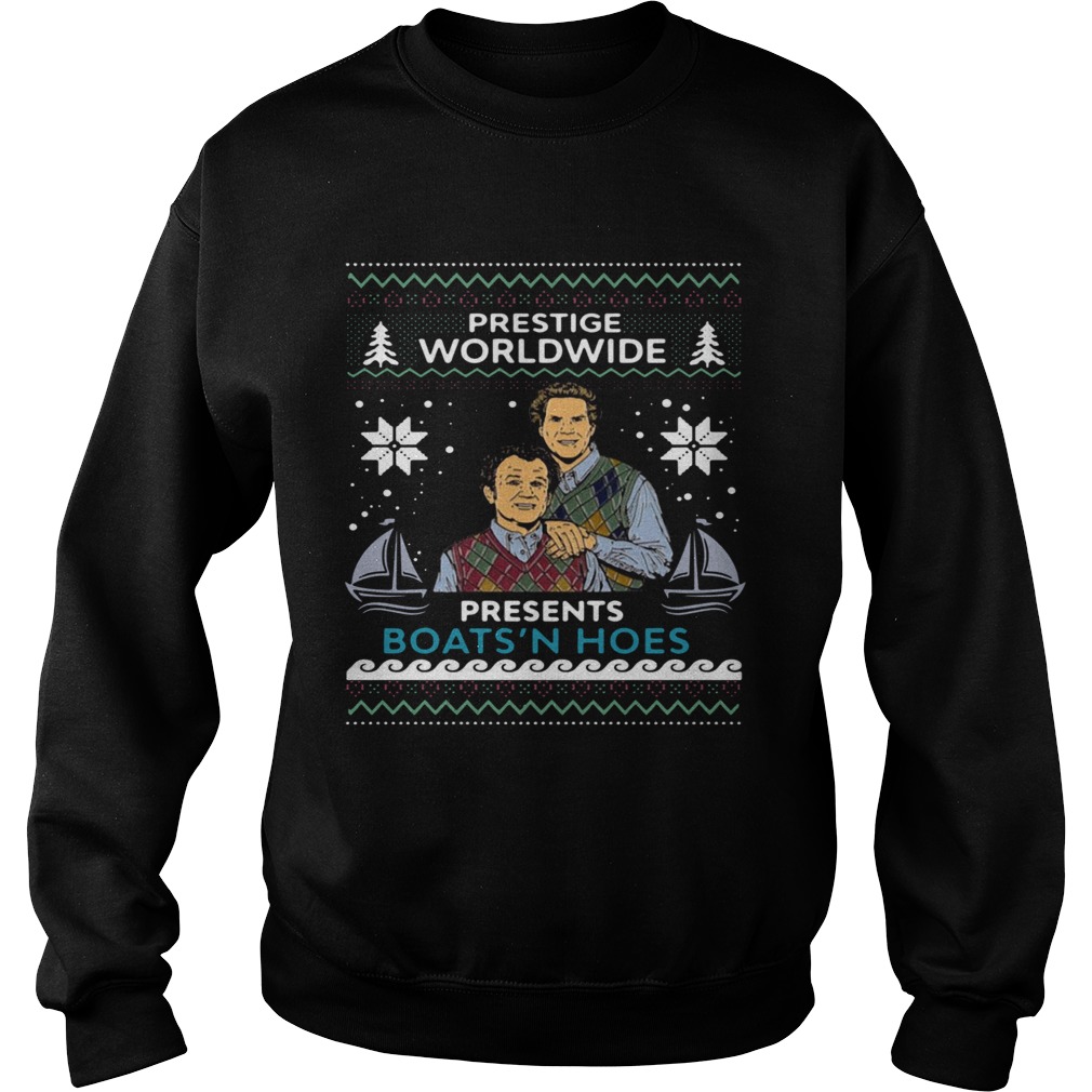 Prestige Worldwide Presents Boats N Hoes Ugly Christmas Sweatshirt