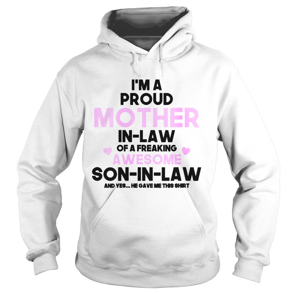 Proud Mum Mothers Day Awesome Mother In Law Hoodie