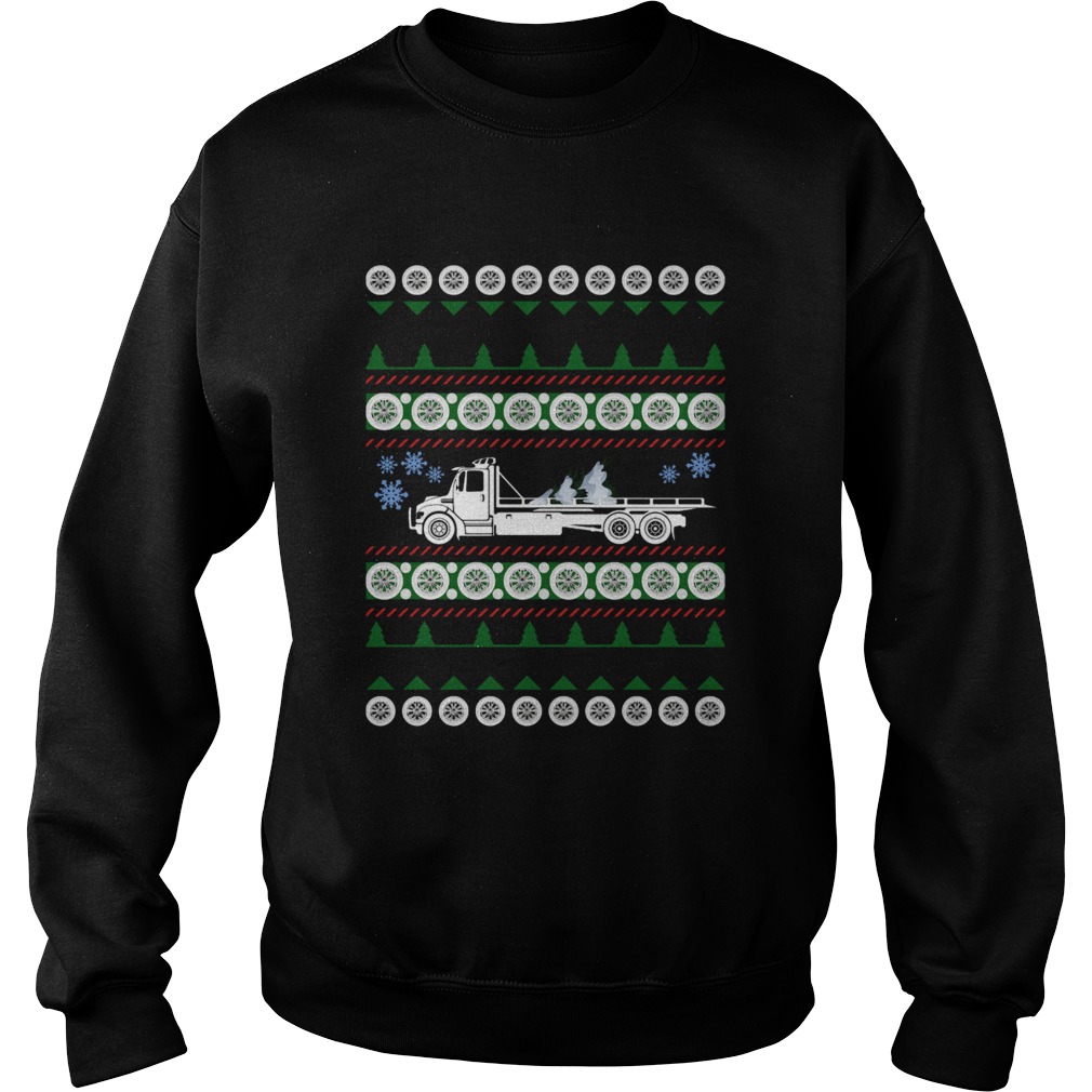 Proud Tow Truck Operator Ugly Christmas Sweatshirt