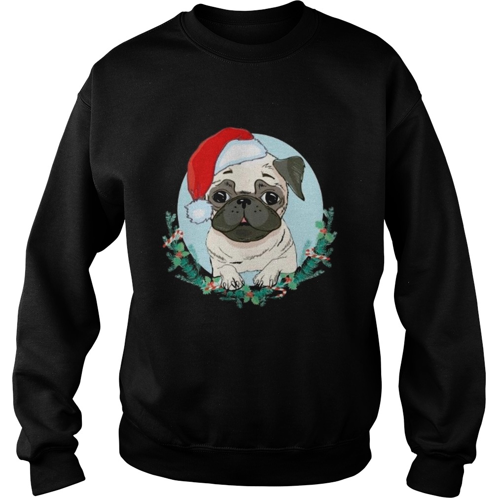 Pug Santa Merry Christmas Sweatshirt