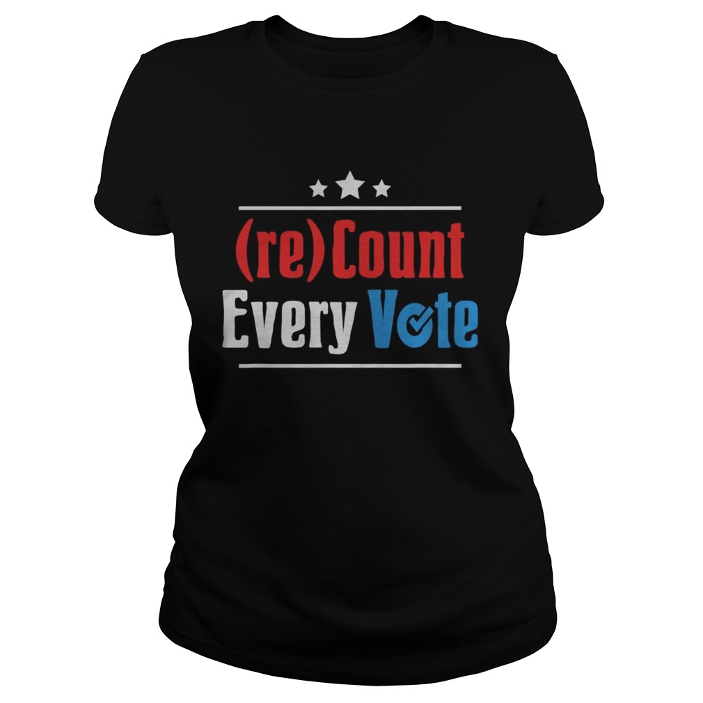Re Count Every Vote President 2020 Classic Ladies