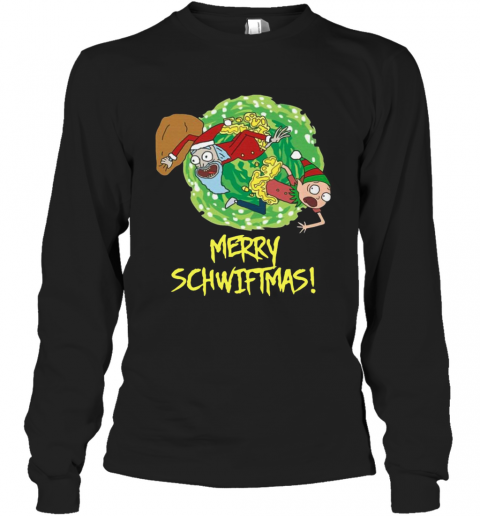 Rick And Morty Merry Christmas Merry Swiftmas T-Shirt Long Sleeved T-shirt 