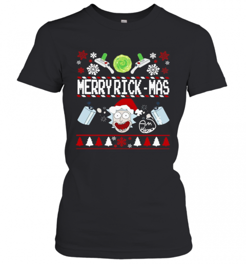 Rick And Morty Merry Swiftmas Merry Rickmas Ugly Christmas T-Shirt Classic Women's T-shirt