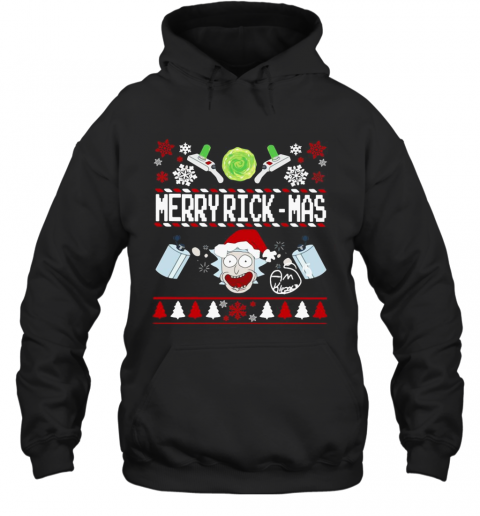 Rick And Morty Merry Swiftmas Merry Rickmas Ugly Christmas T-Shirt Unisex Hoodie