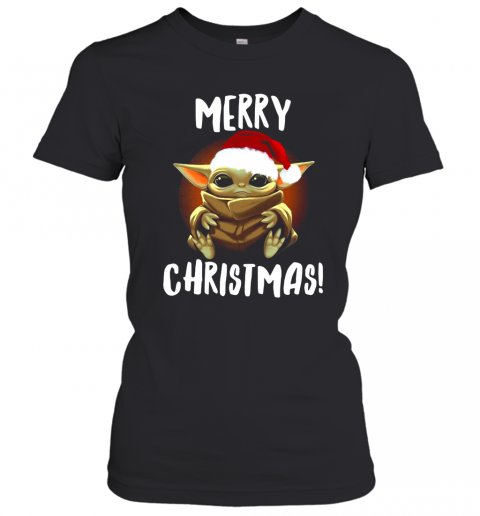 Santa Baby Yoda Merry Christmas T-Shirt Classic Women's T-shirt