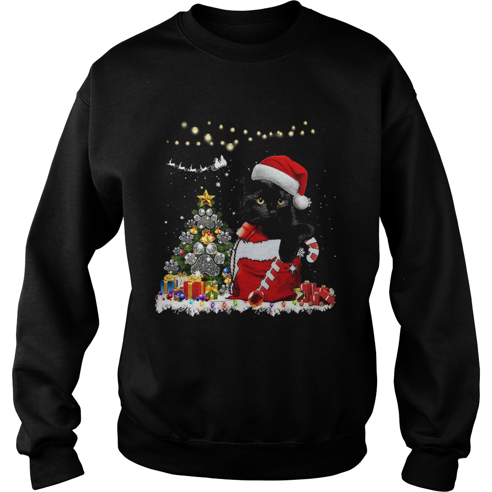 Santa Black Cat Christmas Sweatshirt