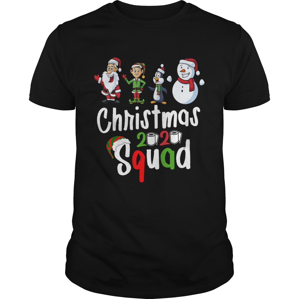 Santa Claus Elf Penguins Snowman Christmas 2020 Squad shirt