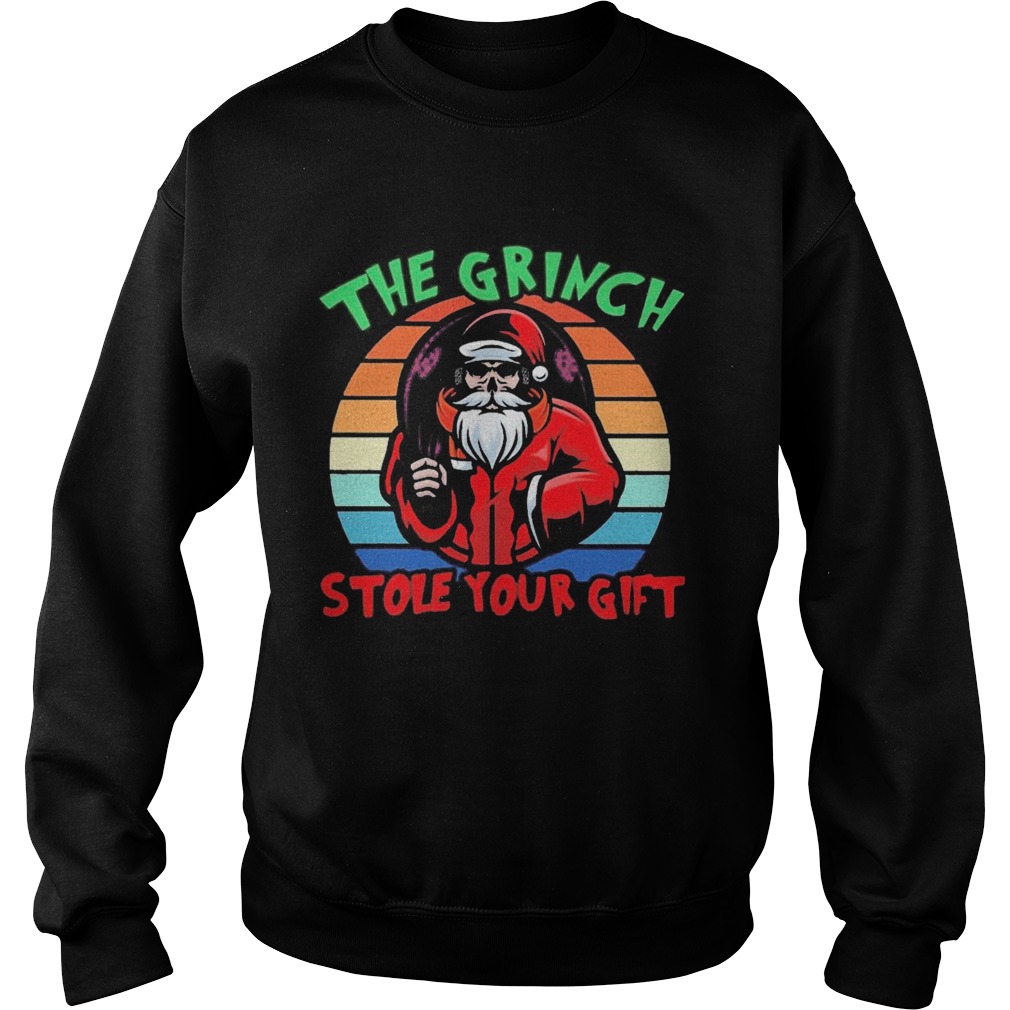 Santa Claus the Grinch stole your gilf vintage Sweatshirt