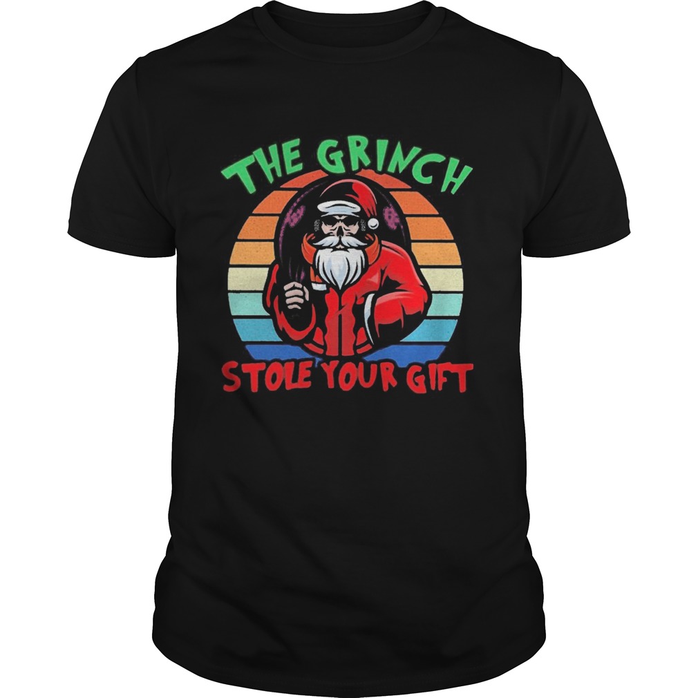 Santa Claus the Grinch stole your gilf vintage shirt