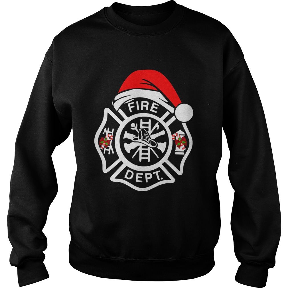 Santa Fire Dept Merry Christmas Sweatshirt