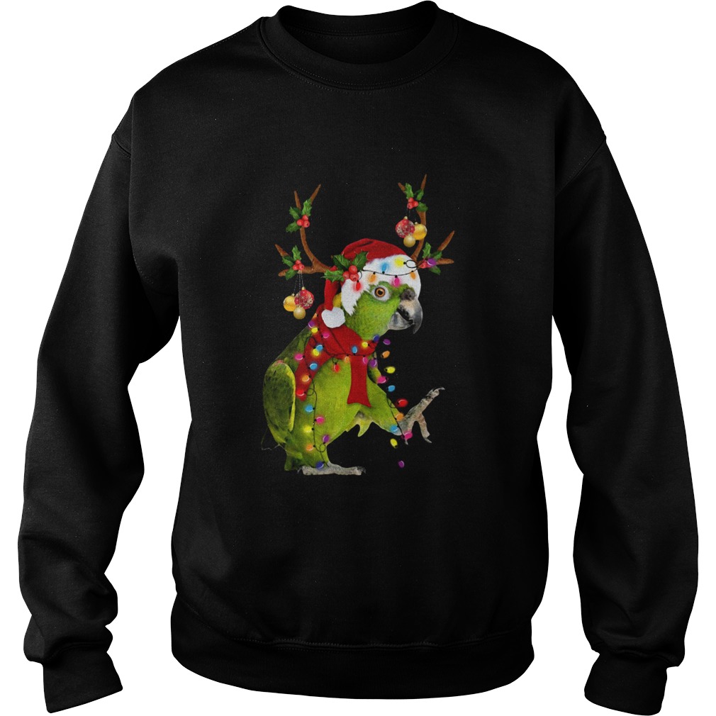 Santa Parrot Light Christmas Sweatshirt