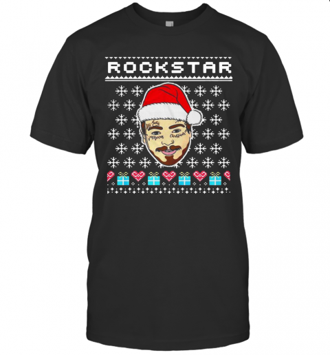 Santa Post Malone Rockstar Ugly Christmas Sweater T-Shirt