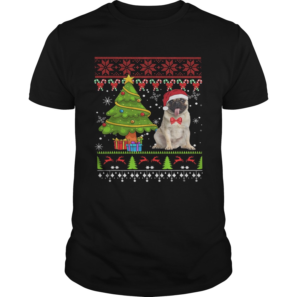 Santa Ugly Merry Christmas Tree shirt