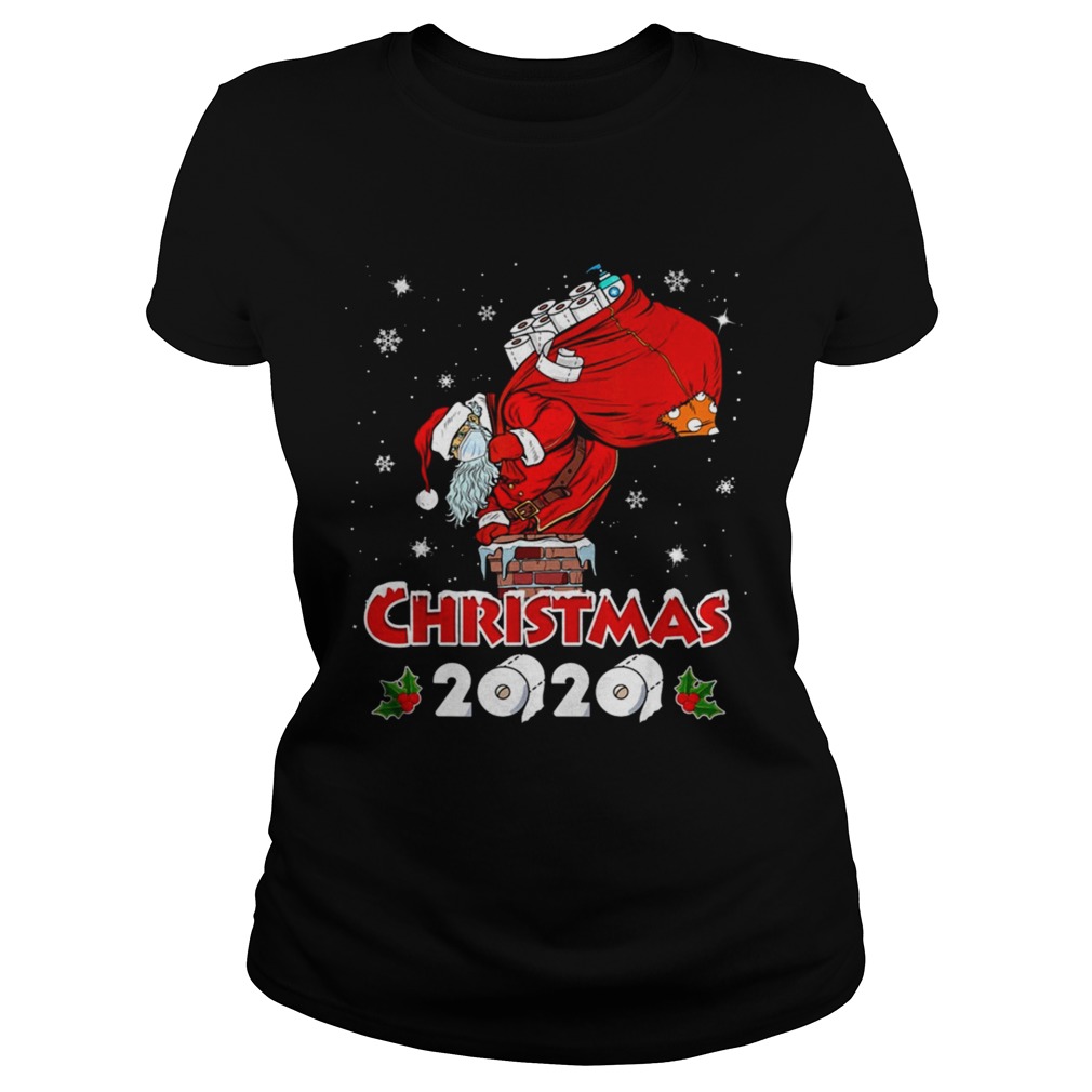 Santa With Face Mask Quarantine Christmas 2020 Toilet Papers Classic Ladies