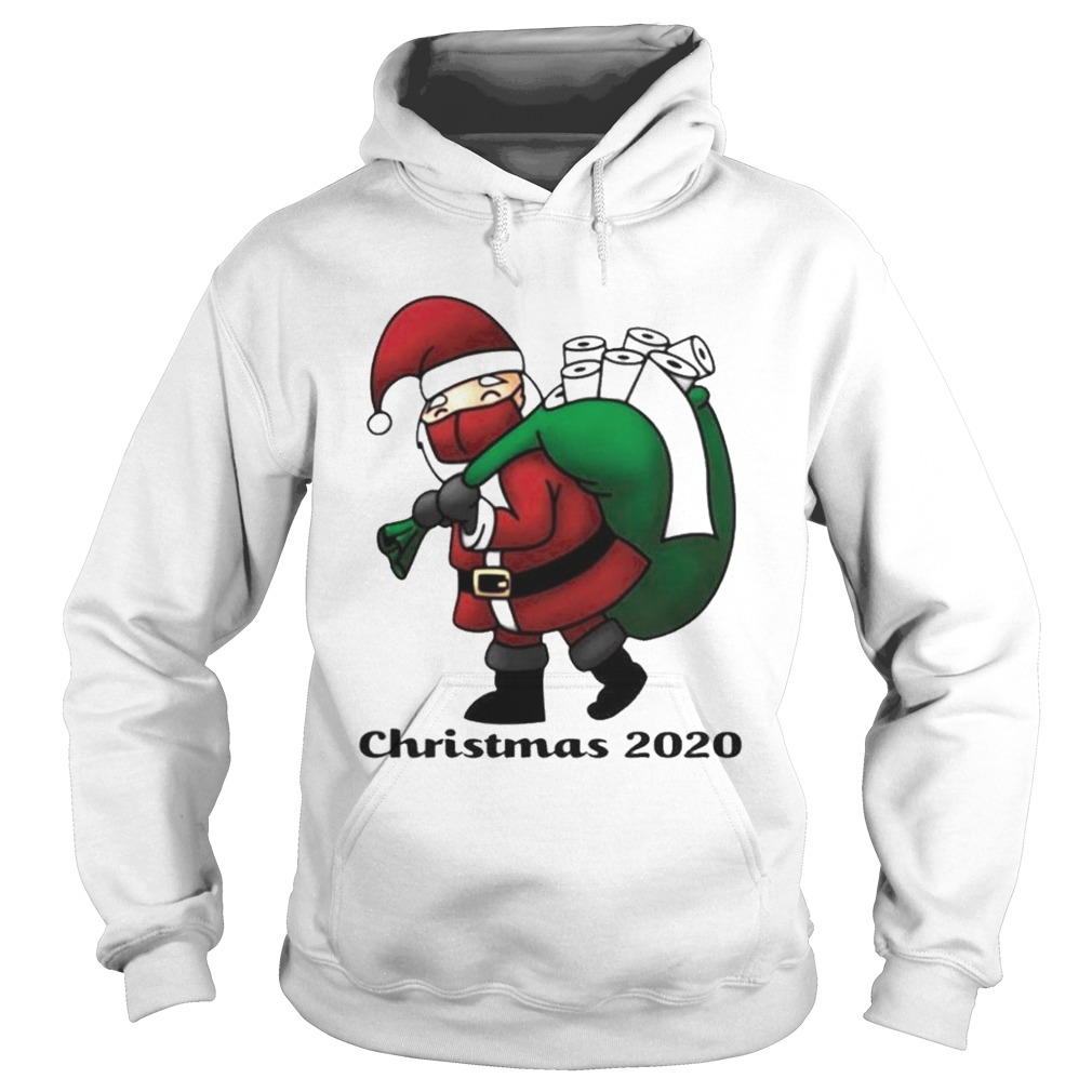 Santa christmas 2020 toilet paper Hoodie
