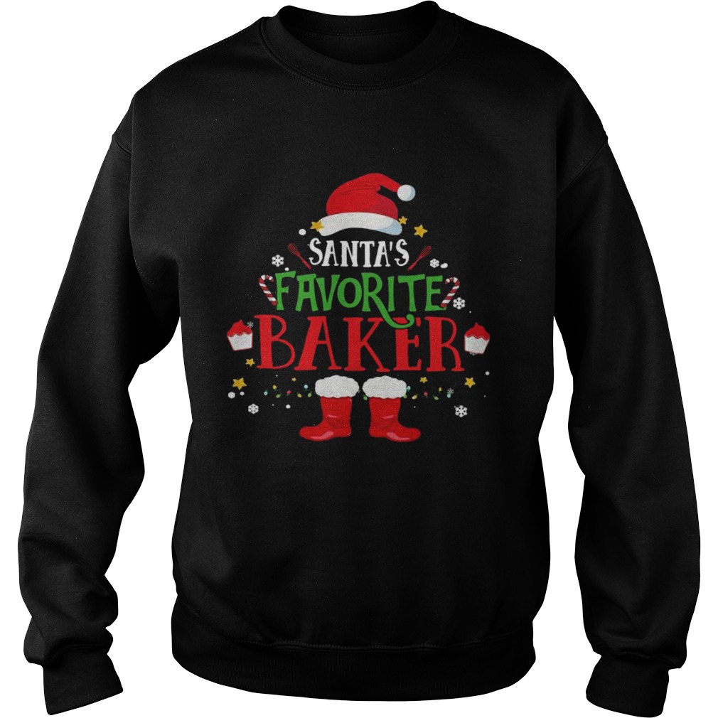 Santas Favorite Baker Merry Christmas Sweatshirt