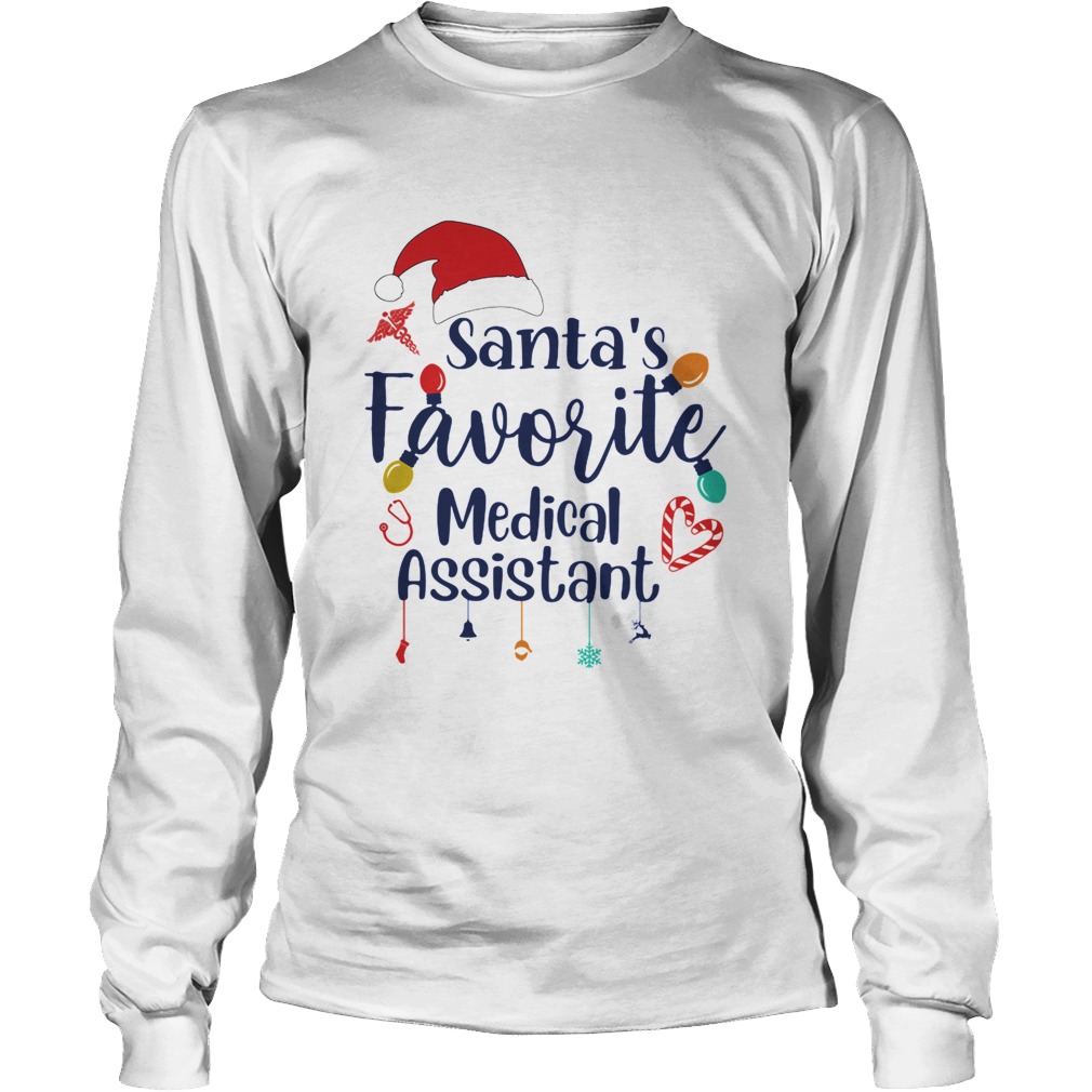 Santas Favorite Medical Assistant Merru Christmas Long Sleeve