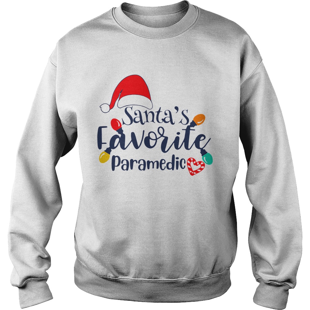 Santas Favorite Paramedic Christmas Light Sweatshirt