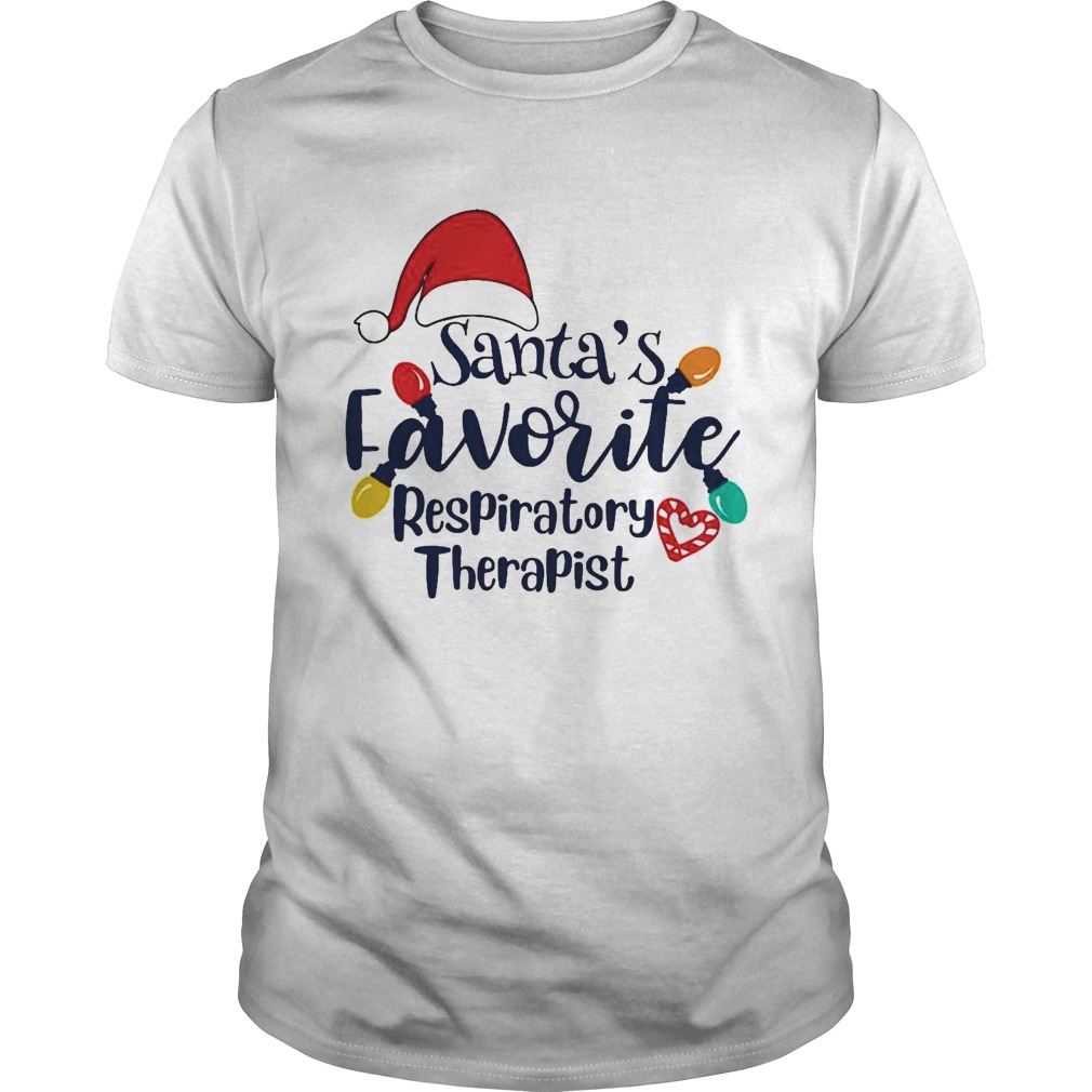 Santas Favorite Respiratory Therapist Christmas shirt