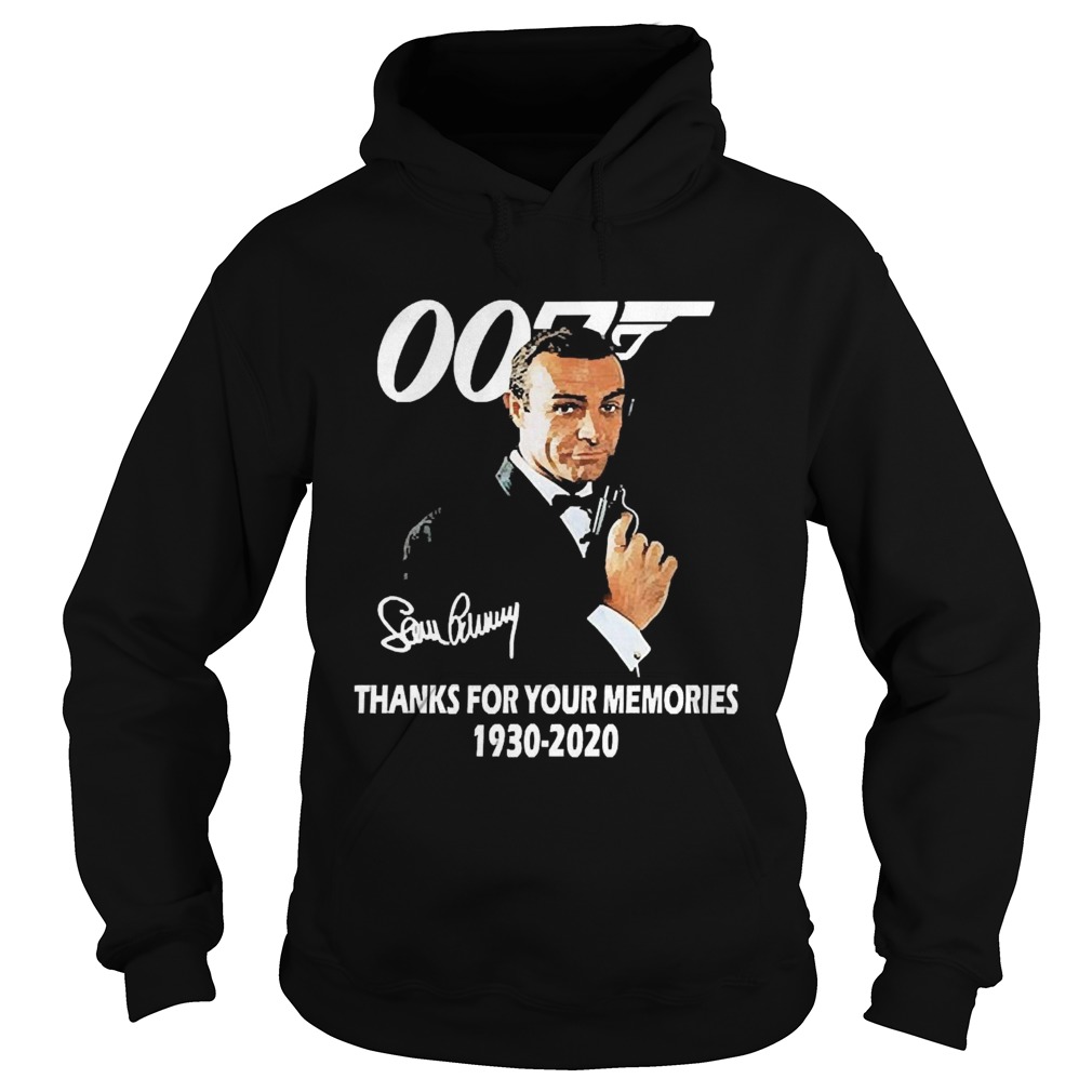 Sean Connery 007 Thanks For The Memories 1930 2020 Signature Hoodie