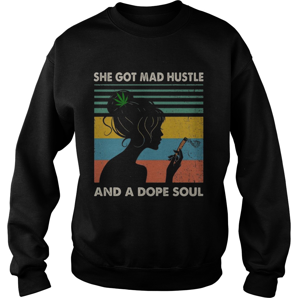 She got mad hustle and a dope soul Sweatshirt