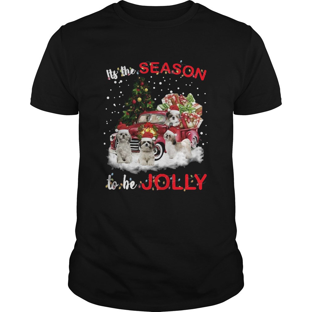 Shih Tzu Its The Season To Be Jolly Crewneck shirt
