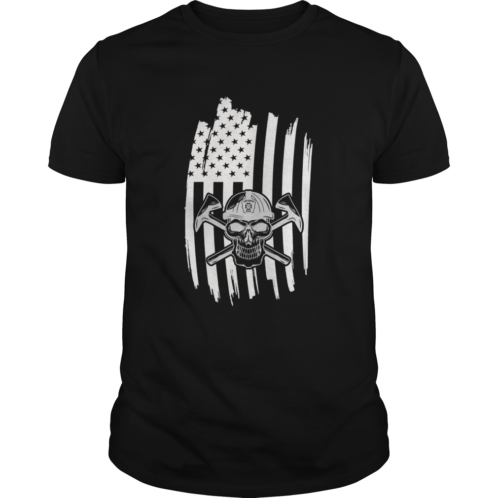 Skull USA Flag American Themed Decor shirt
