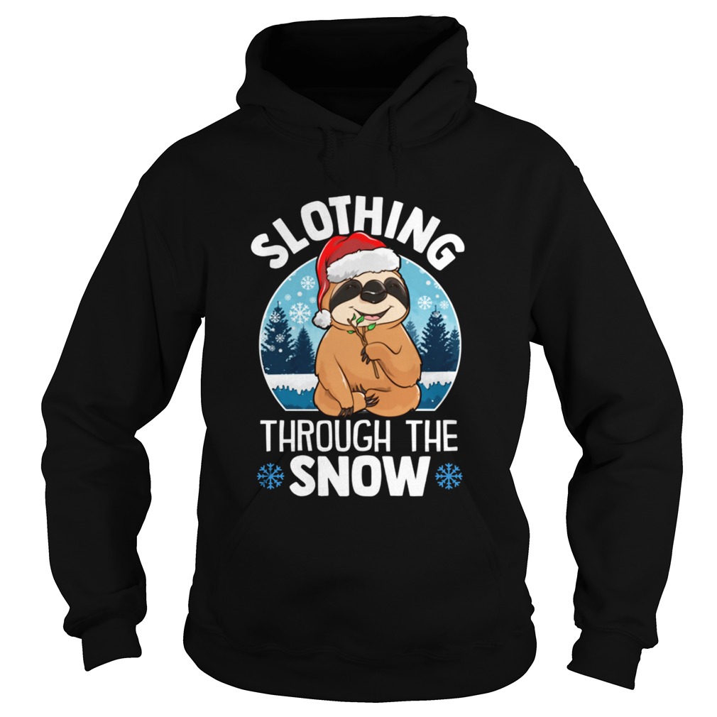 Slothing through the snow Hoodie