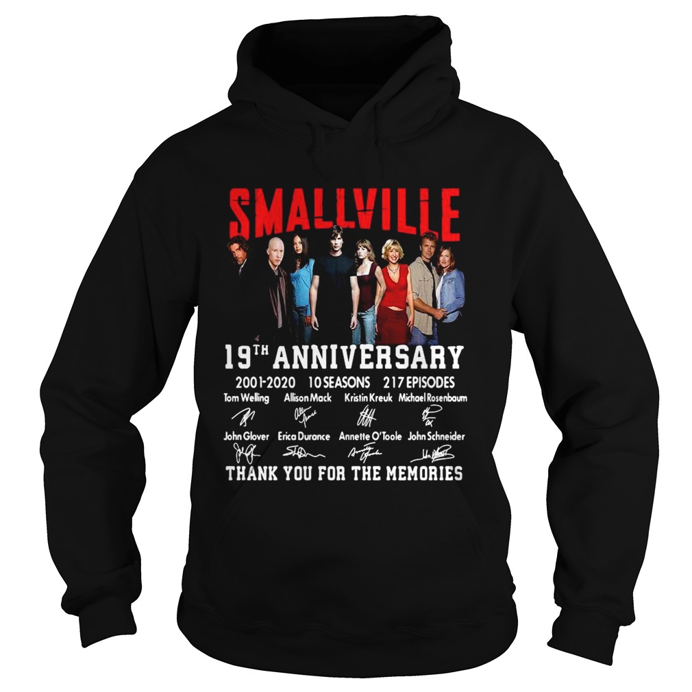Smallville 19th Anniversary 2001 2020 Thank You For The Memories Signature Hoodie