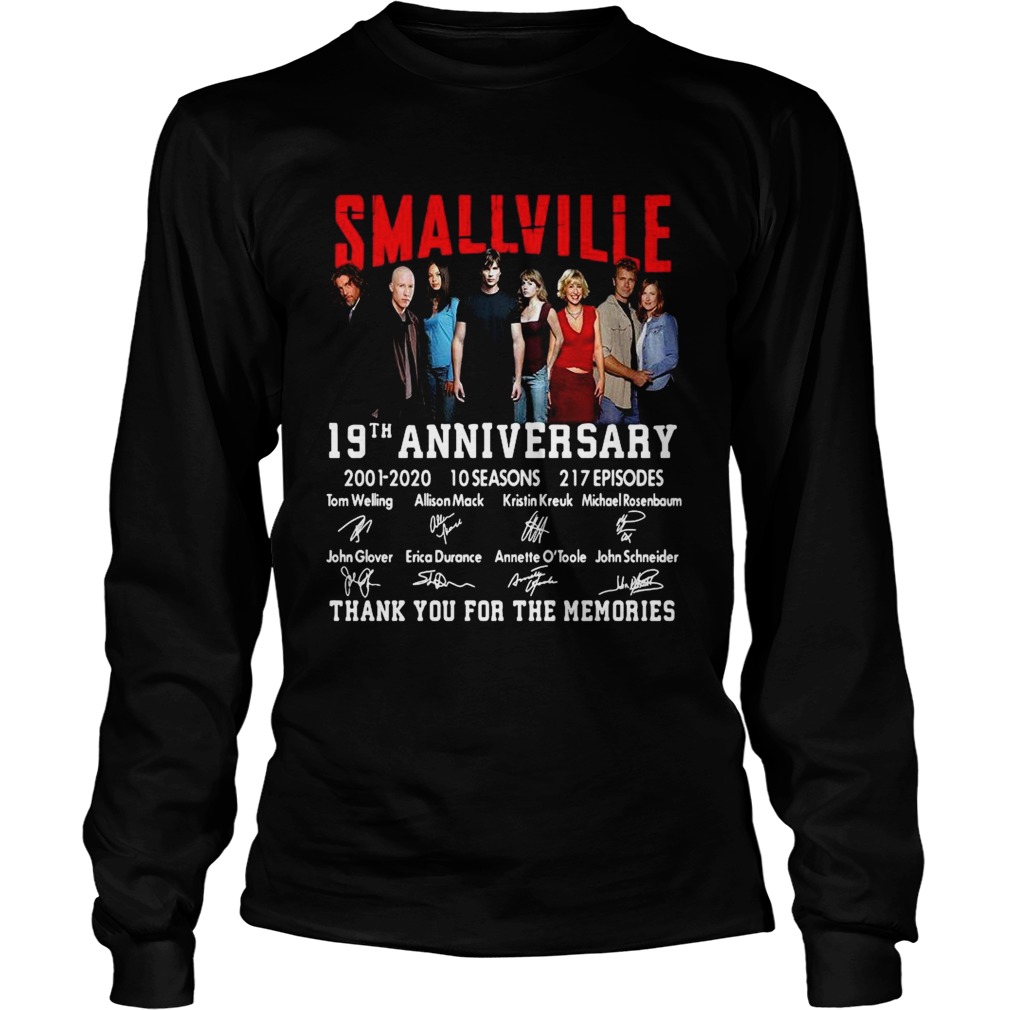 Smallville 19th Anniversary 2001 2020 Thank You For The Memories Signature Long Sleeve
