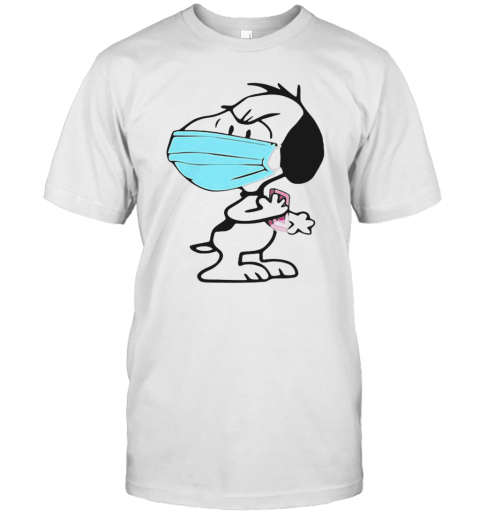 Snoopy Face Mask Quarantined 2020 T-Shirt