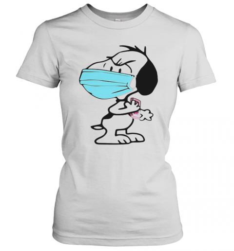 Snoopy Face Mask Quarantined 2020 T-Shirt Classic Women's T-shirt