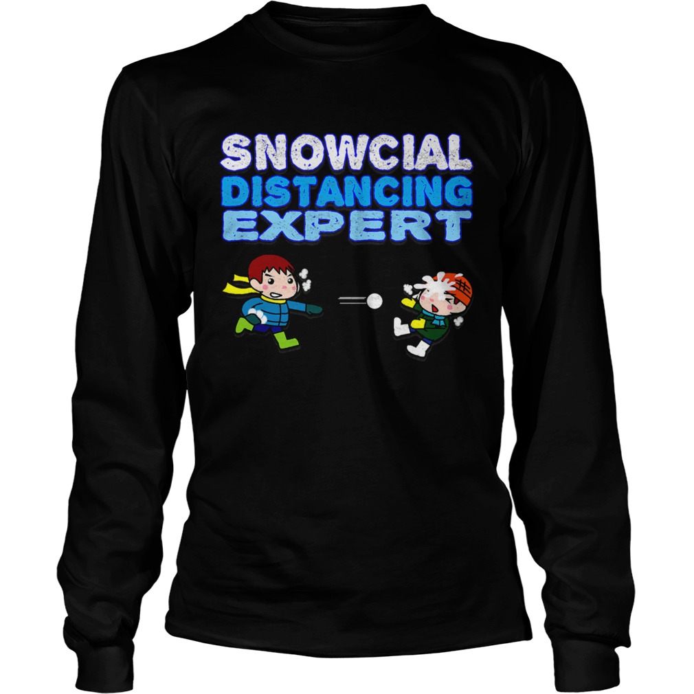 Snowcial Distancing Expert Boys Long Sleeve