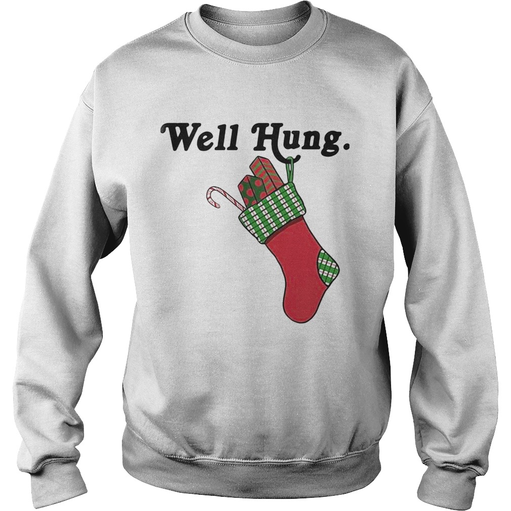 Sock Well Hung Christmas Sweatshirt