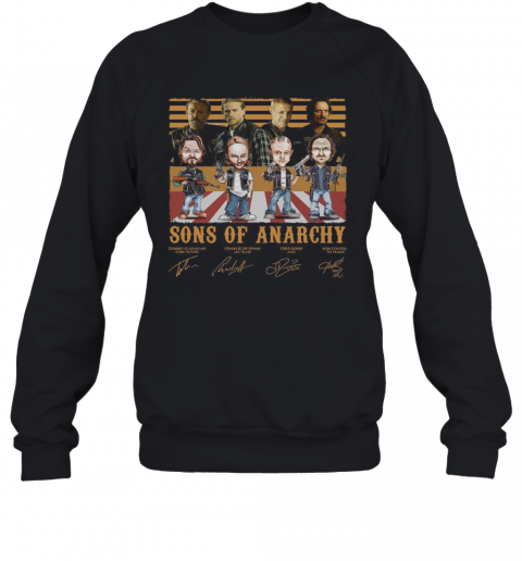 Sons Of Anarchy Tommy Flanagan Charlie Hunnam Theo Rossi Kim Coaten Vintage T-Shirt Unisex Sweatshirt