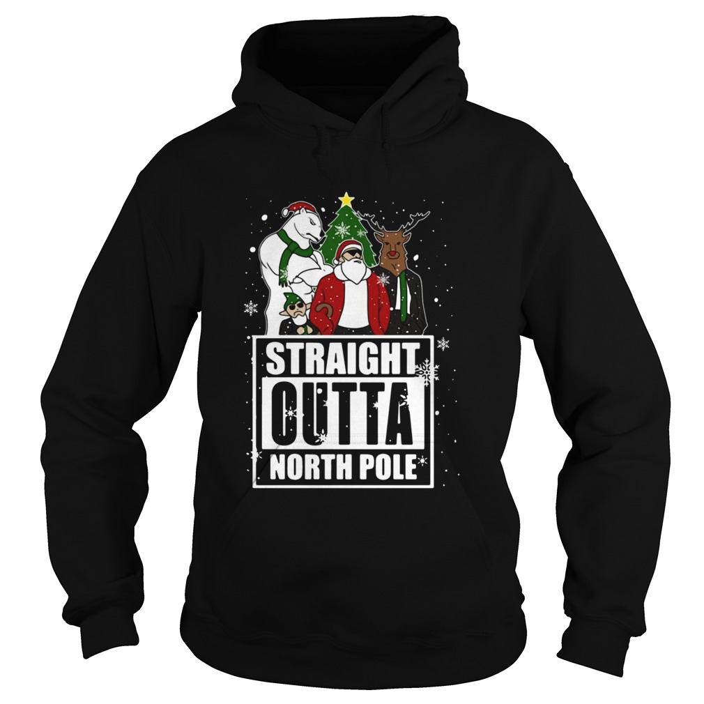 Straight Outta North Pole Christmas Hoodie